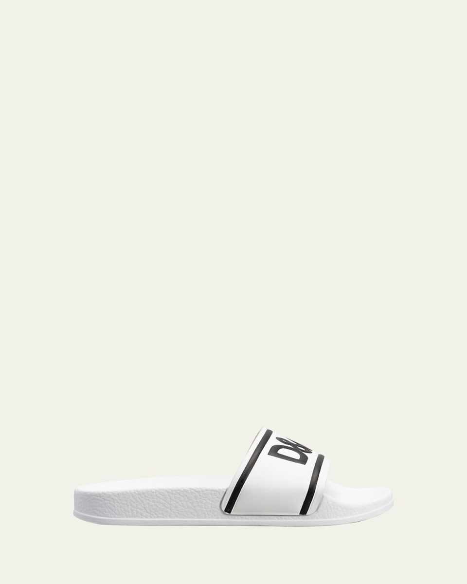 Kid's Logo Two-Tone Pool Slide Sandals